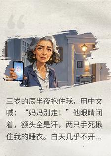 美国带孙子第十二夜，孩子用中文喊妈妈我退了回国机票封面